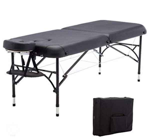 Aluminum Massage Bed Foldable 2 Section include carry bag with wheels (180x70cm)